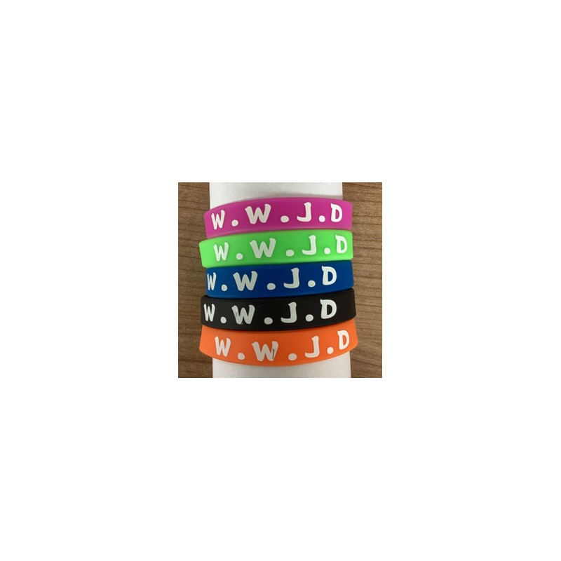Bracelet en silicone WWJD