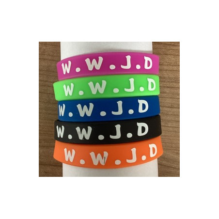 Silikon-Armband WWJD