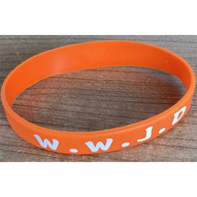 Rubberen armband WWJD