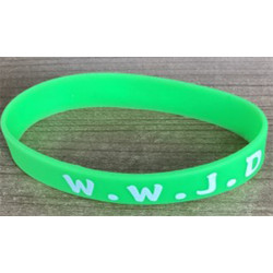 Rubberen armband WWJD