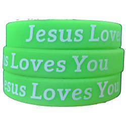 Rubberen armband Jesus Loves You