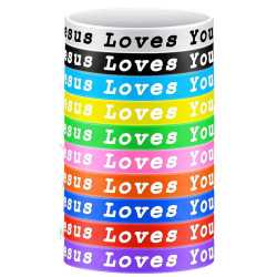 Rubberen armband Jesus Loves You