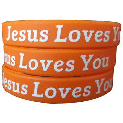 Silikon-Armband Jesus Loves You