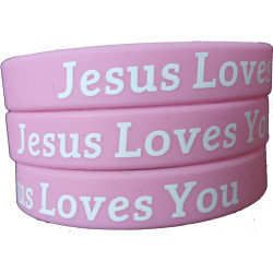 Rubberen armband Jesus Loves You