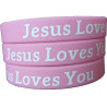 Bracelet en silicone Jesus Loves You