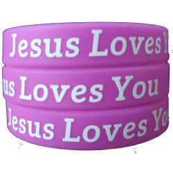 Rubberen armband Jesus Loves You