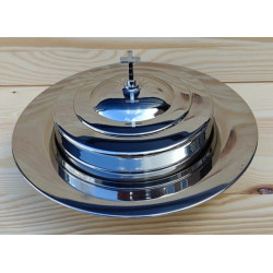 Pass along set Standard - Small Group Tray - Avondmaalstray voor kleine groep - 10 bekertjes - Zilverkleurig