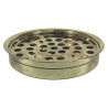 Sainte Cène Plateau en acier inoxydable - Couleur or - Pour 40 verres