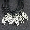 Modeketting met metalen hanger - Visje - Jesus