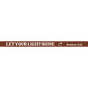 Silicone bracelet - Retro Series - Let Your light shine - Brown - Matthew 5:16