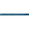 Bracelet en silicone - Serie Retro - Trust in the Lord with all your heart - Aqua - Proverbs 3:5-6