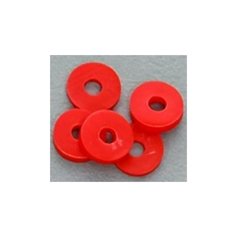 Bead - Ring - Vermilion red