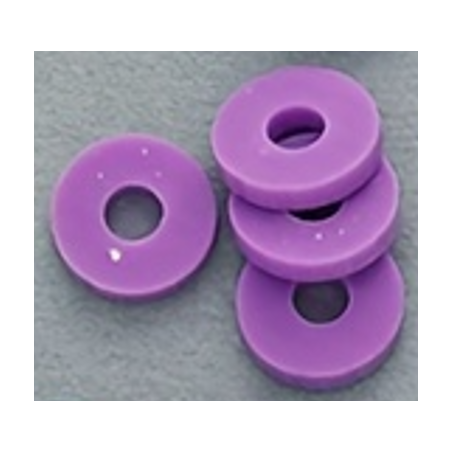 Platte kraal - Ring - Signaalviolet