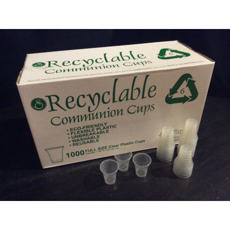 1000 Reusable Communion cups - Plastic