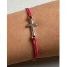 Verstellbares Armbändchen mit Kreuz