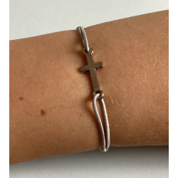 Bague ajustable avec croix