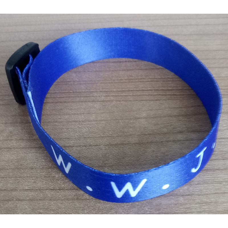 Bracelet en textile WWJD
