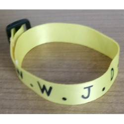 Wriststrap woven bracelet WWJD