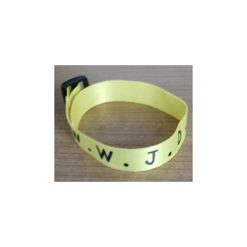 Bracelet en textile WWJD