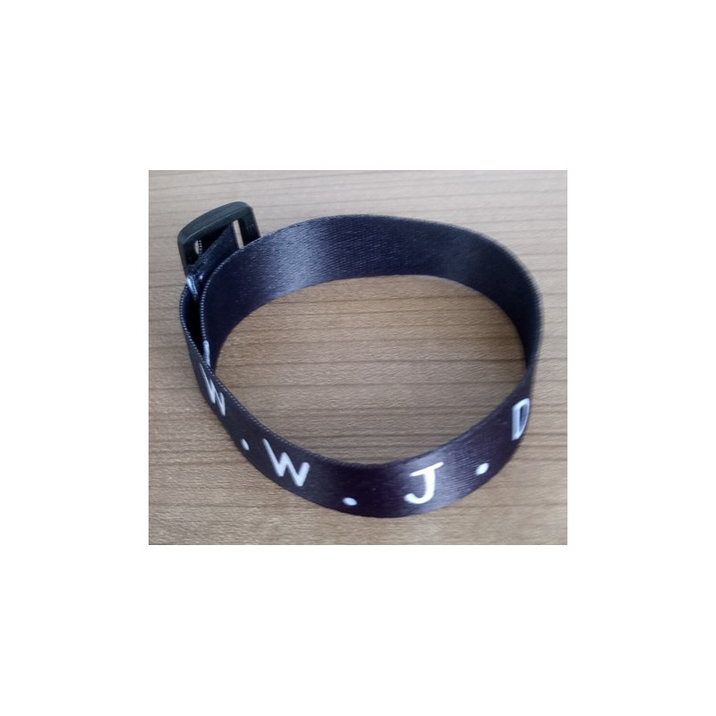 Wriststrap woven bracelet WWJD